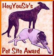 HeyYouSir's Pet Site Award
